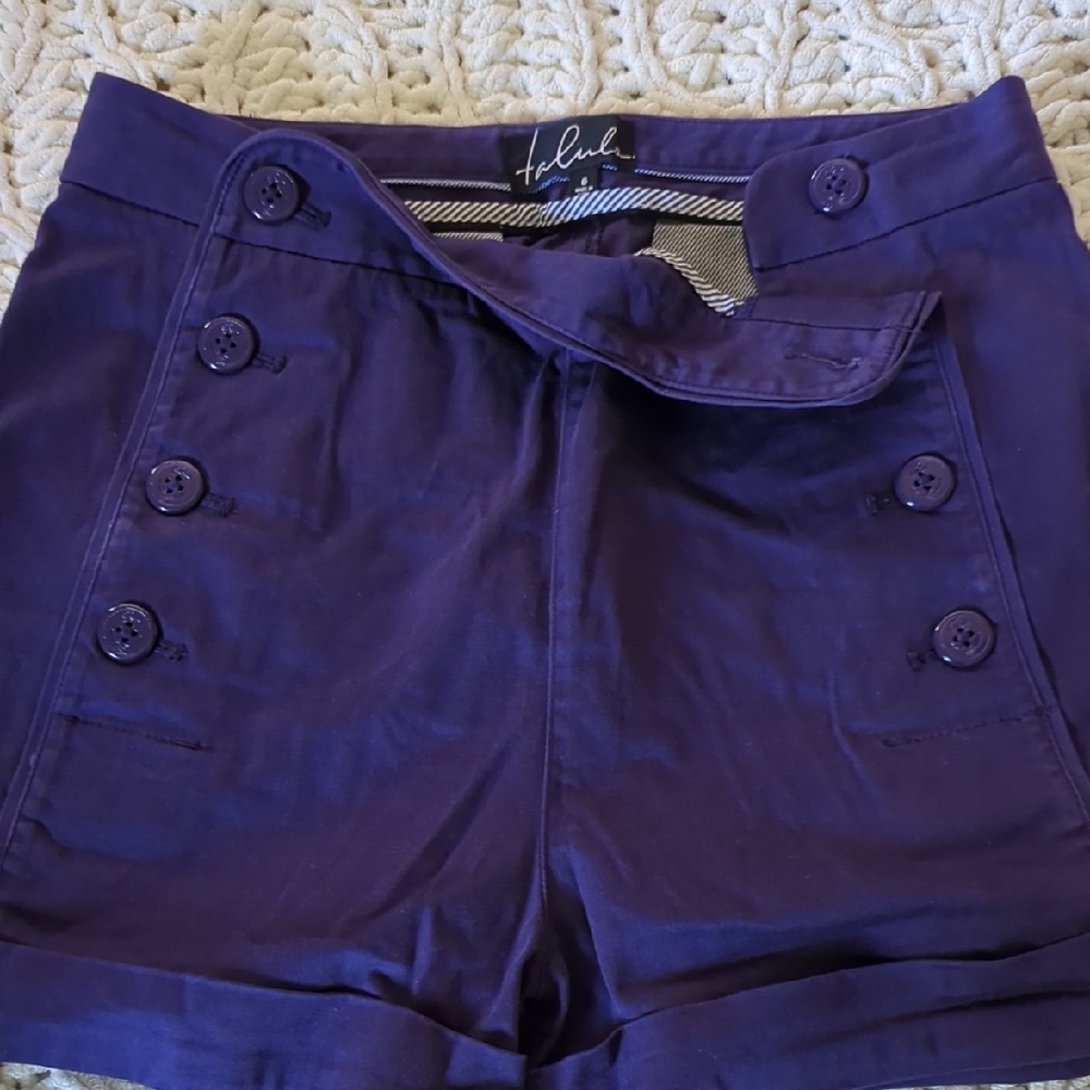 Talula High Waist Purple Shorts